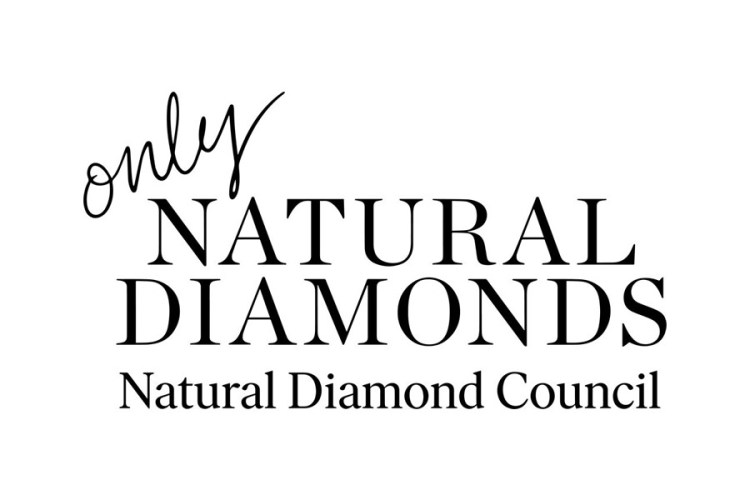 Logo of the Natural Diamond Council featuring the text 'only NATURAL DIAMONDS'.